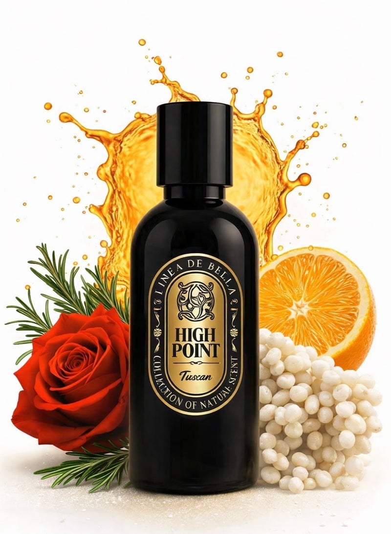 Linea De Bella Highpoint Collection Tuscan EDP 30ML – Long Lasting Perfume | Unisex | Amber, Almond & White Floral Notes - Image 1