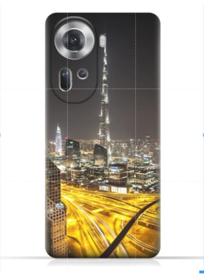 إيه إم سي ديزاين غطاء حماية بطبعة هاتف اوبو رينو 11