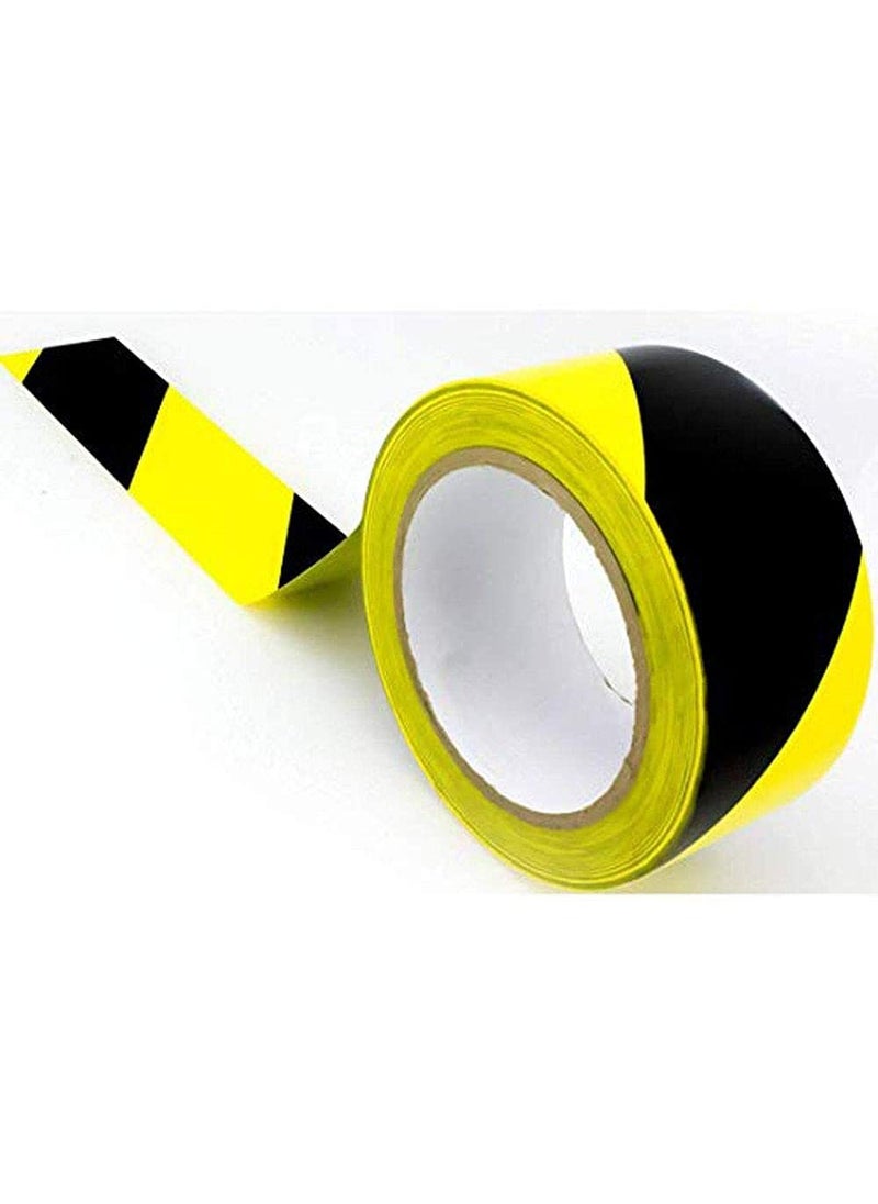 DIY Crafts DIY Crafts CTDIYHI21373 2inch Wide DoubleRoll of UltraAdhesive Black Yellow Hazard Tape Marking Mark Floor Step Area Safety HighVisibility  - Image 5