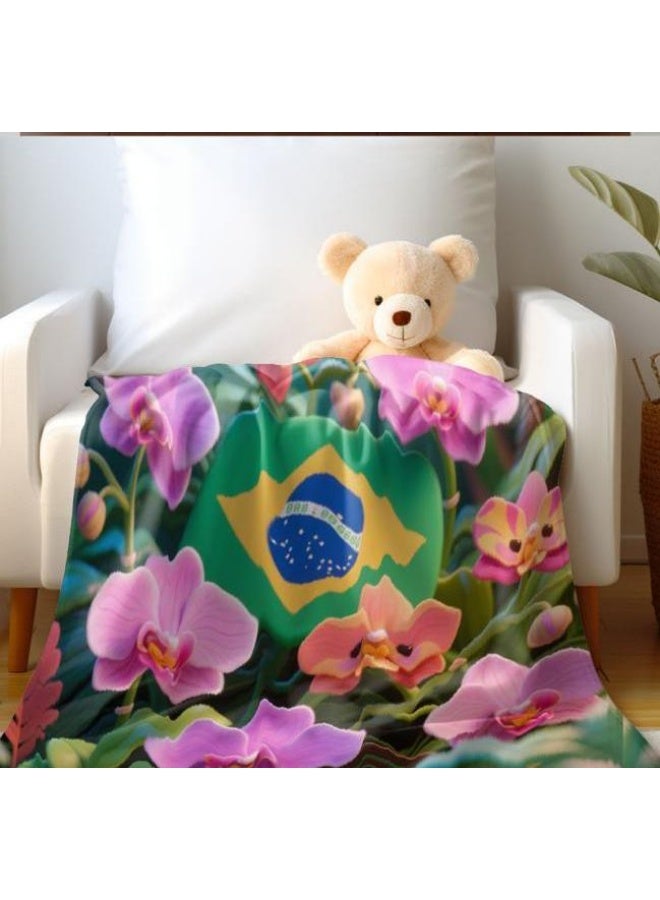 general Baby and children's cartoon flannel thin blanket (warm and comfortable, suitable for sleep, game use) 70cm*100cm - Image 2