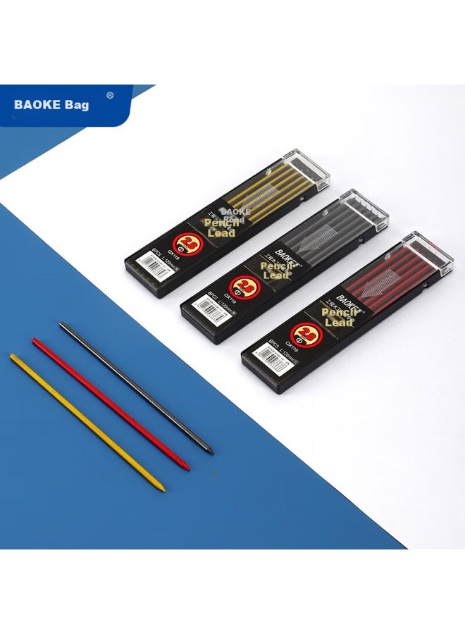 Baoke (Baoke) Qx119 Engineering Woodworking Automatic Pencil Special Lead 2.8Mm Red 6Pcs/Piece 6 Pieces/Box - Image 5