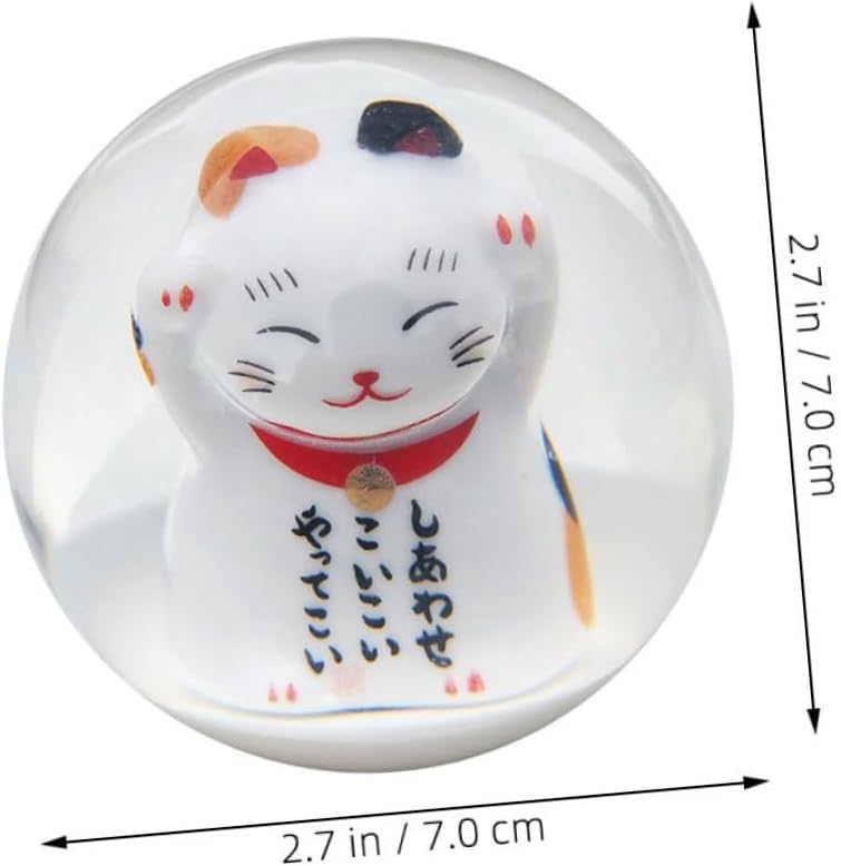 Abaodam Car Shift Knob for Manual Car, Lucky Cat Gear Lever Stick Handle Head, Universal Style Decorative Vehicle Gear Shift Knob Accessory for Interior - Image 2