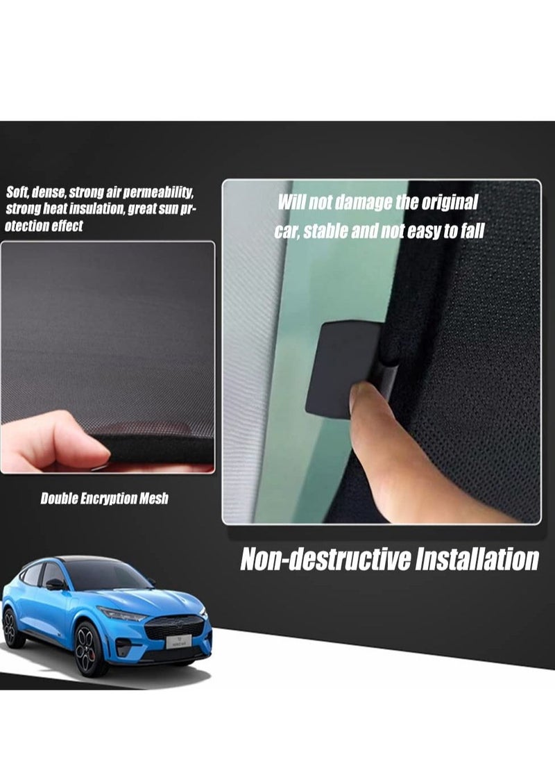SYOSI Sunshade for Ford Mustang Mach E Top Window Foldable Sunsheild UV Reflector Sunroof Visor Shield Cover Light Weight Blocks 99% Rays and Reflects Sunlight - Image 3