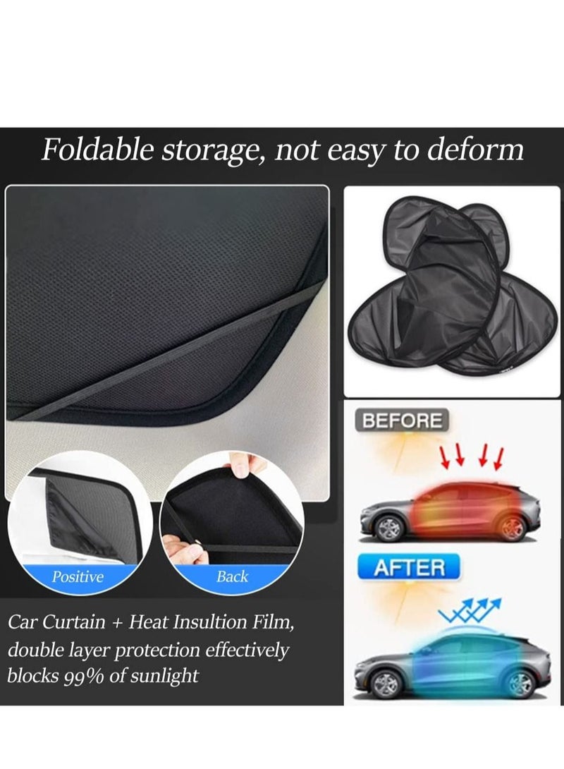 SYOSI Sunshade for Ford Mustang Mach E Top Window Foldable Sunsheild UV Reflector Sunroof Visor Shield Cover Light Weight Blocks 99% Rays and Reflects Sunlight - Image 2