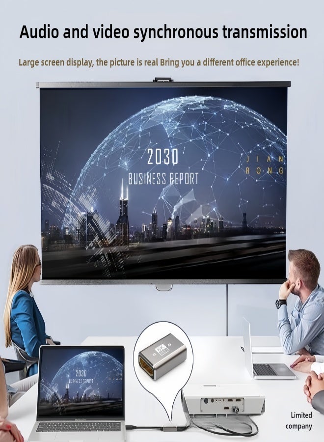 الصفحة الرئيسية مقرنة HDMI 2.1 أنثى إلى أنثى، عبوة من قطعتين، تدعم 8K@60Hz / 4K@120Hz، 3D، HDR، ARC لأجهزة الكمبيوتر المحمول، الكمبيوتر الشخصي، الشاشة، تلفزيون Roku، Xbox، PS4 - Image 4