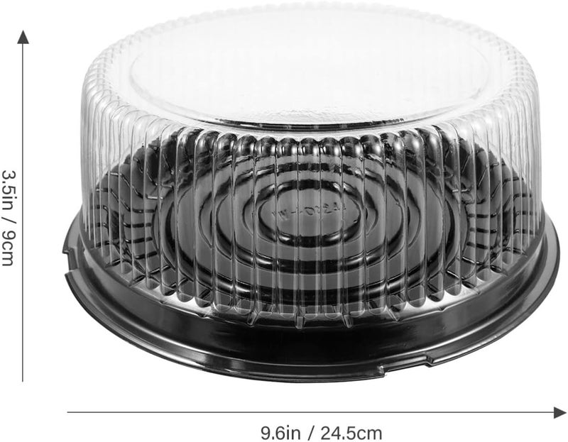 SHINEOFI 10pcs Cake Box Pastry Boxes with Dome Lids Pastry Carrier Case Mini Pastry Boxes Cake Storage Container Cake Cover Clear Container Mini Cake Boxes Cake Container Cajas The Pet - Image 2