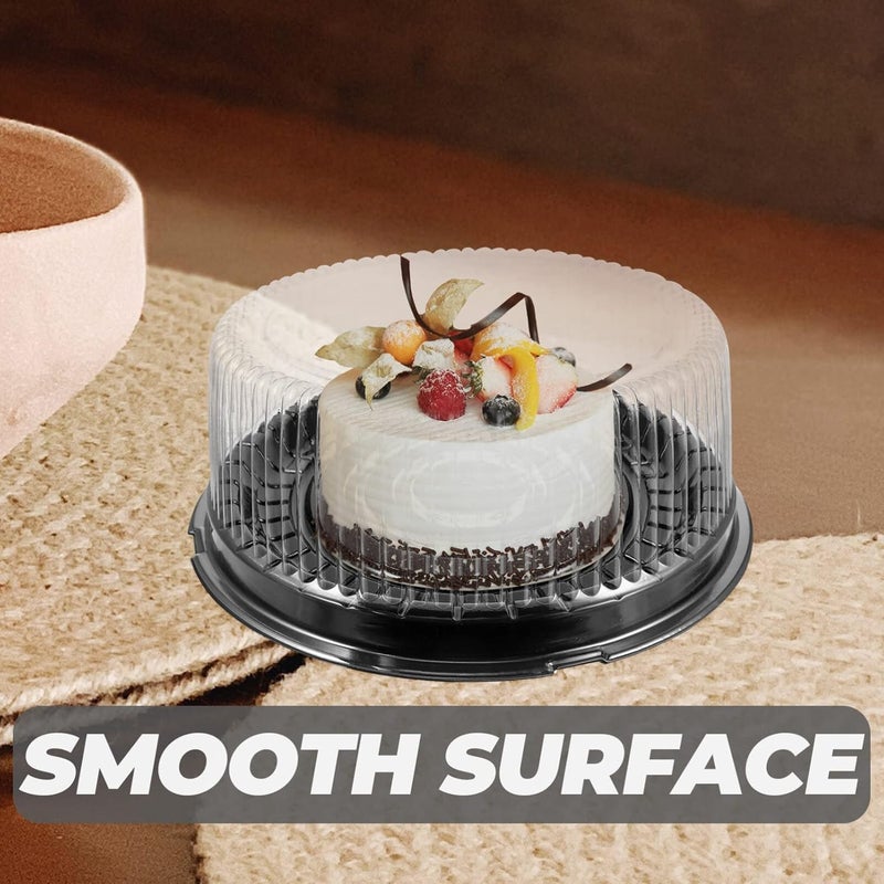 SHINEOFI 10pcs Cake Box Pastry Boxes with Dome Lids Pastry Carrier Case Mini Pastry Boxes Cake Storage Container Cake Cover Clear Container Mini Cake Boxes Cake Container Cajas The Pet - Image 4
