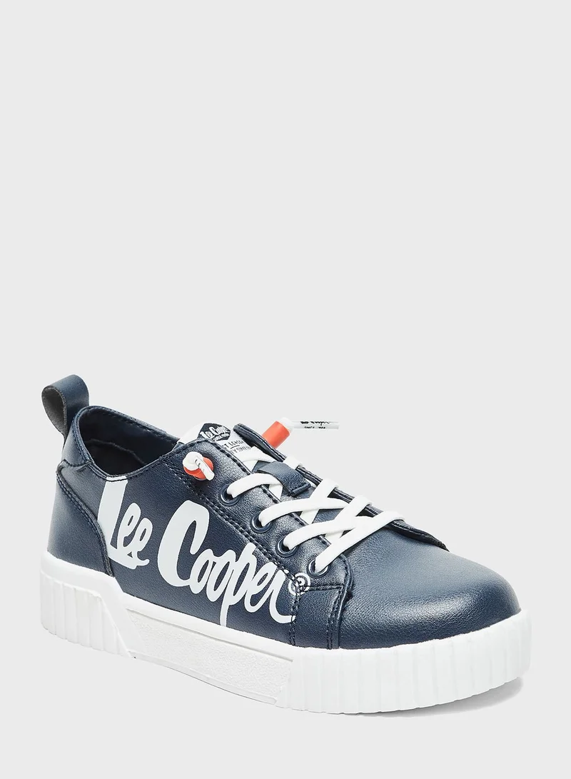 Lee Cooper Kids Lace Up Low Top Sneakers