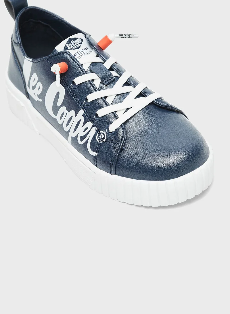 Lee Cooper Kids Lace Up Low Top Sneakers