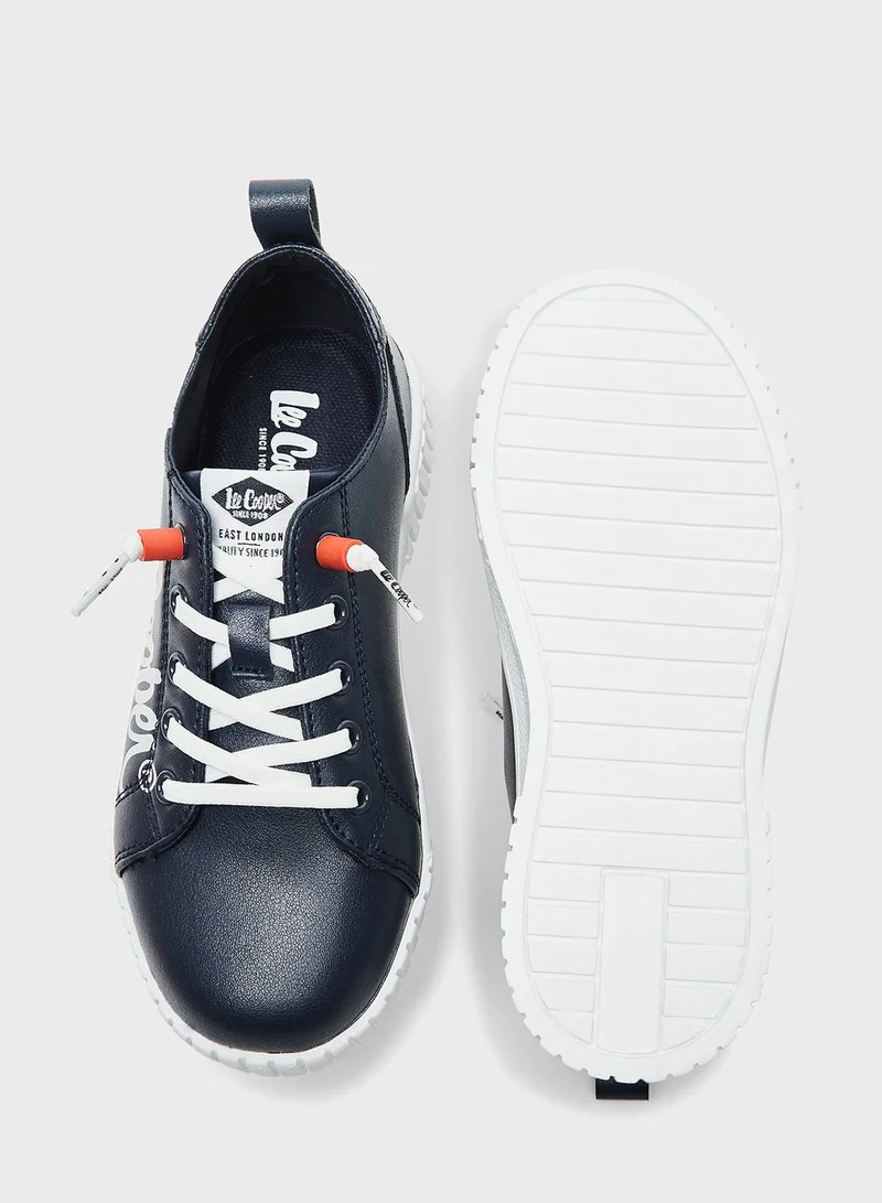 Lee Cooper Kids Lace Up Low Top Sneakers