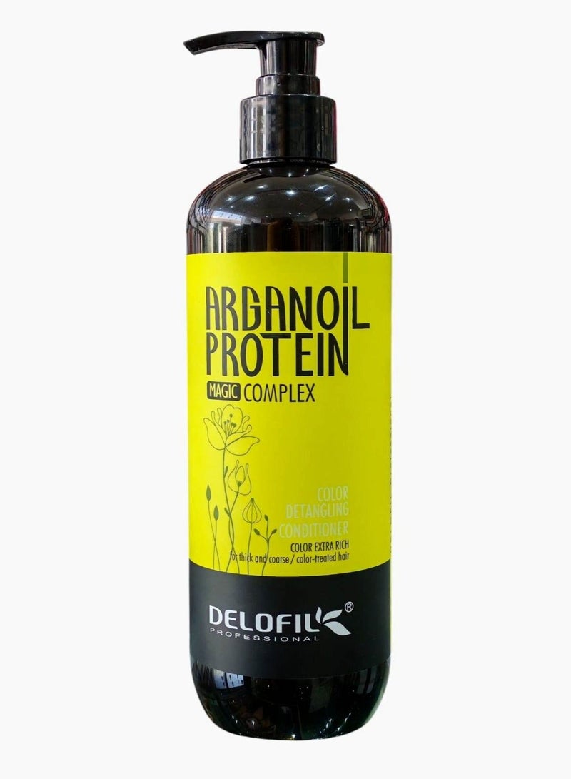 DELOFIL Argan Oil Protein Color Detangling Conditioner for Thick & Coarse Hair, Sulfate-Free - 500ml. - Image 1