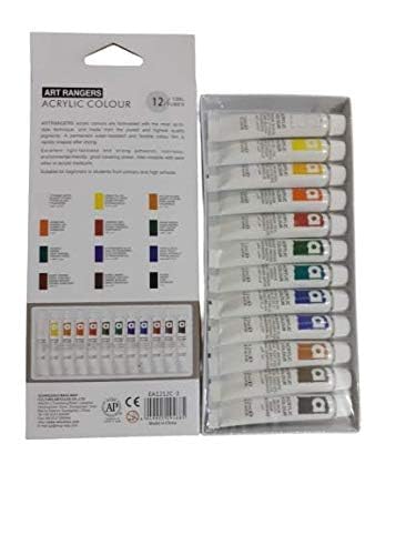 53 Arts 53ARTS Artist Quality 12 Shades Paint Set (Acrylic) - Image 2