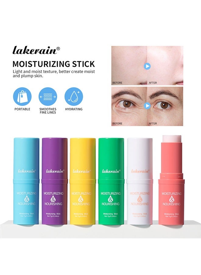 lakerain Moisturizing Stick-Moisturizing & Nourishing Multi Balm Facial Moisturizer Stick Balm Under Eye Cream Face Balm Stick for Hydrating and Smoothing Dry Skin Moisturizing Day and Night Stick - Image 5