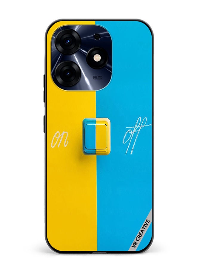 VR CREATIVE Protective Case Cover For Tecno Spark 10 Pro On Off Design Multicolour - Image 1