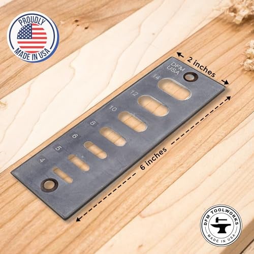 DFM Tool Works A2 Domino Tenon Trim Plate - Compatible with Festool Domino Joiners - Trims 4mm to 14mm Sizes - Fits Glue-ups or Dry Fits - Eliminates Sanding and Razor Blade Use - Made in USA - Image 3