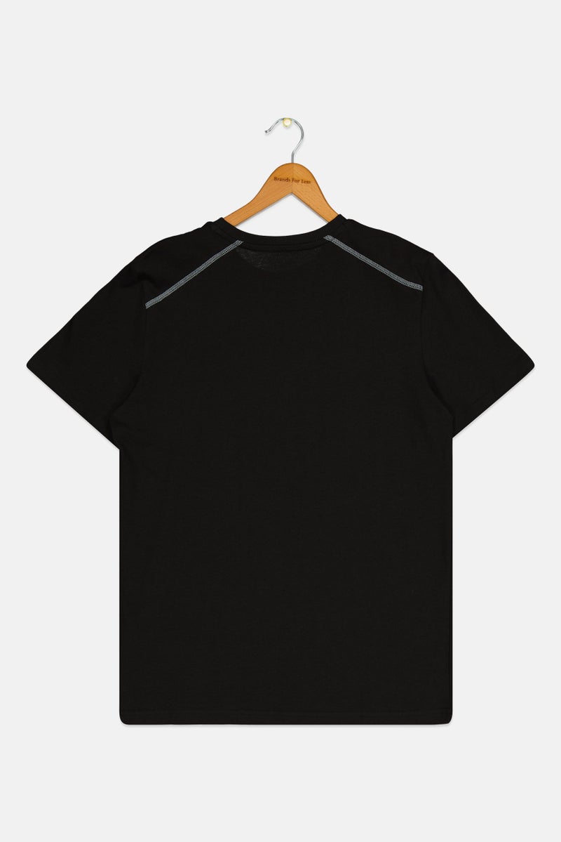 PUMA Kids Girl Short Sleeve Outdoor T-Shirt, Black - Image 2
