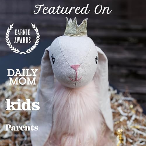MON AMI Princess Bunny Stuffed Doll - 18", Soft & Cuddly Plush Animal Doll for Kids of All Ages, Use as Toy or Room Décor - Image 5