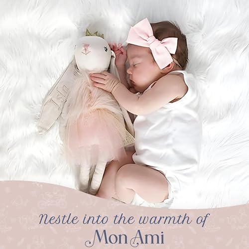 MON AMI Princess Bunny Stuffed Doll - 18", Soft & Cuddly Plush Animal Doll for Kids of All Ages, Use as Toy or Room Décor - Image 4