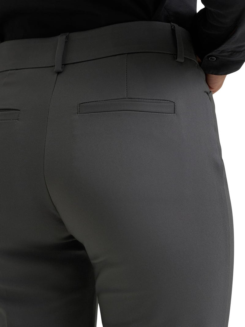 Lee Women's Ultra Lux Comfort with Flex Motion Trouser Pant, Static Gray, 8 Long - Image 3