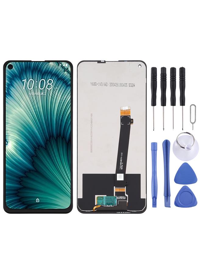 Replacement Original LCD Screen for HTC U20 5G with Digitizer Full Assembly Black - Image 1