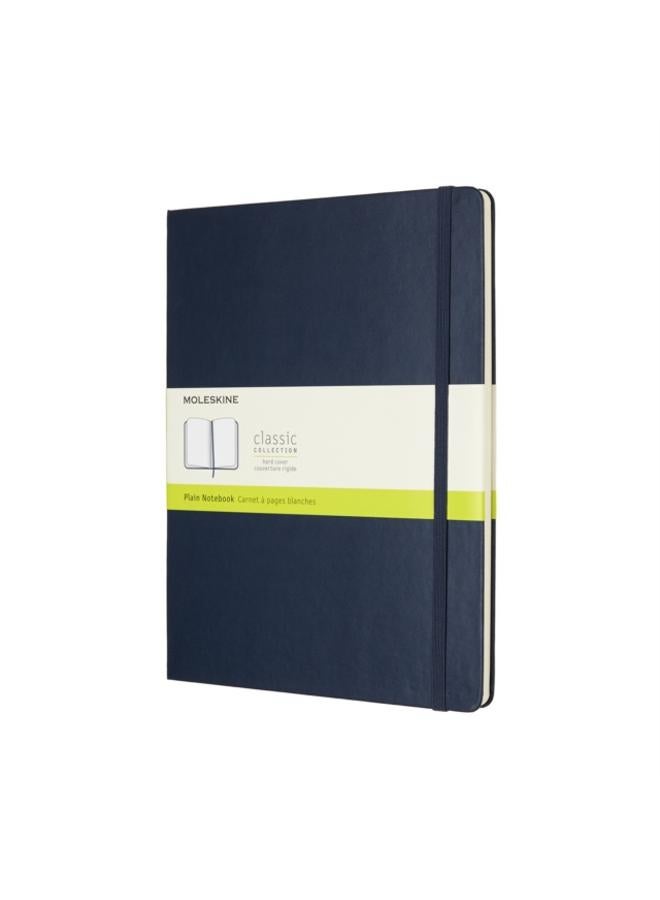 Moleskine Sapphire Blue Extra Large Plain Notebook Hard