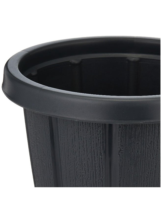 Cosmoplast Cedargrain Flowerpot set of 6 with Tray (Dark Grey)  - Image 3