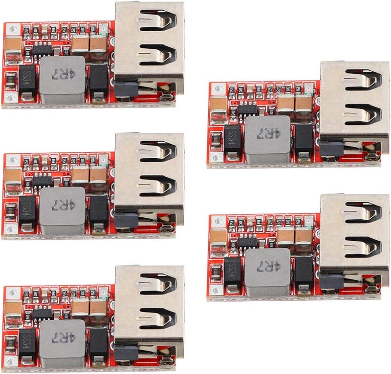 klarako Phone Charger Phone Charger Phone Charger 5pcs DC-DC Buck Converters Adjustable Buck Converter USB Voltage Regulator 6-24V 12V/24V to 5V 3A Charger Module Car Charger Car Charger Car Charger - Image 1