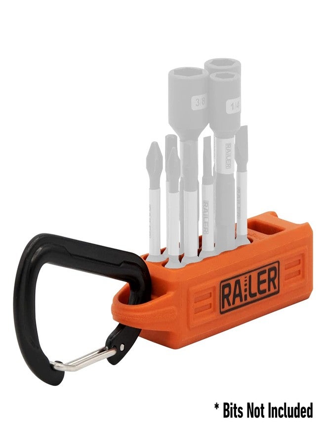 Railer Screwdriver Magnetizer Bit Holder Organizer - Railer 10-Hole Magnetizer/Demagnetizer Bit Organizer Holder with Carabiner - Image 4