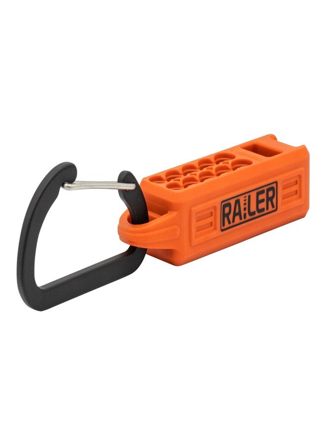 Railer Screwdriver Magnetizer Bit Holder Organizer - Railer 10-Hole Magnetizer/Demagnetizer Bit Organizer Holder with Carabiner - Image 1