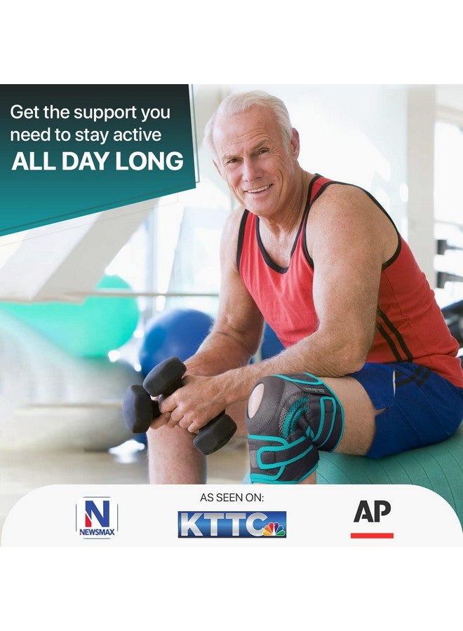 DR. BRACE DR. BRACE ELITE Knee Brace with Side Stabilizers & Patella Gel Pads for Maximum Knee Pain Support and fast recovery for men and women-Please Check How To Size Video (Earth, Medium) - Image 4