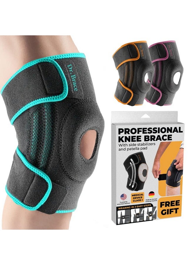 DR. BRACE DR. BRACE ELITE Knee Brace with Side Stabilizers & Patella Gel Pads for Maximum Knee Pain Support and fast recovery for men and women-Please Check How To Size Video (Earth, Medium) - Image 1