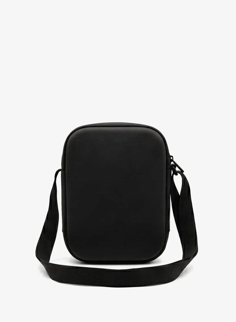 Redtag Men Black Hard Shell Sling Bag