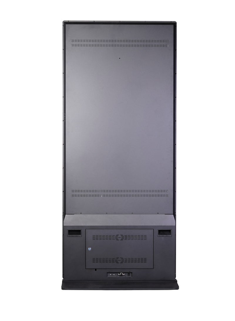 qbit 43 Inch Non-Interactive qbit Floor Standing Digital Kiosk 4K UHD, Android 13 HDMI/USB Port, LAN, Wifi, Color Black- 1 Yr Warranty - Image 2