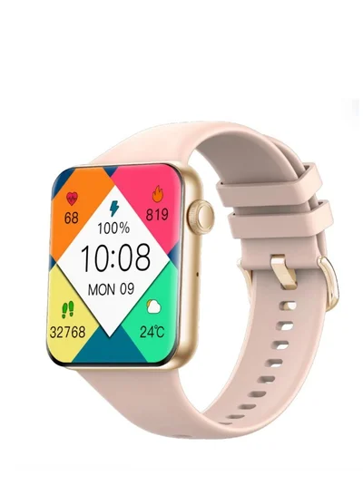 بيبل Pebble Vision 2.05 Largest HD Display 600 Nits Brightnes, Bluetooth Calling, Voice Assistance, HR & BP Monitor, Alarm & Notification Smartwatch