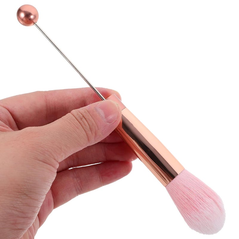 5pcs Rose Gold Handle Makeup Brush Set for Women Face Makeup Blush and Eye Shadow Brushes for Travel and Daily Use - Image 4