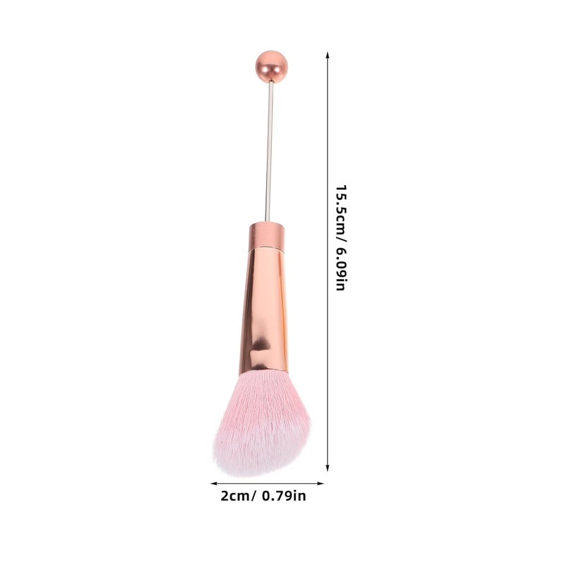 5pcs Rose Gold Handle Makeup Brush Set for Women Face Makeup Blush and Eye Shadow Brushes for Travel and Daily Use - Image 2