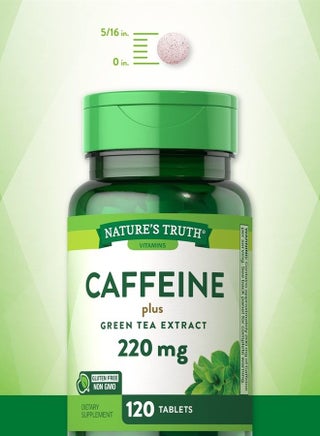 Caffeine Pills | 220mg | 120 Count | with Green Tea Extract | Vegetarian, Non-GMO & Gluten Free Supplement | by Nature's Truth - pzsku/Z7642929F892371ACF9BAZ/45/_/1687916138/0f540fd1-fbf5-405a-bd11-1722cf756bab
