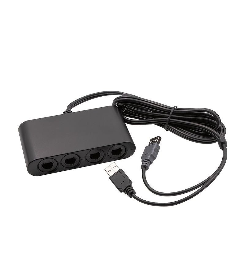 Black Three in One GC to Wii U PC Switch Converter with NGC Function - Image 1