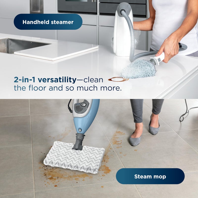 Shark Lift-Away 5-in-1 Steam Mop with Detachable Handheld Steam Cleaner, for Whole Home Cleaning including Sealed Hard Floors, Kitchens, Bathrooms, Upholstery, Cars, Grout & more, Blueberry, S3972BRN - Image 2