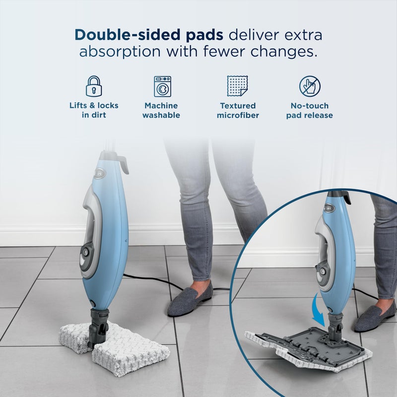 Shark Lift-Away 5-in-1 Steam Mop with Detachable Handheld Steam Cleaner, for Whole Home Cleaning including Sealed Hard Floors, Kitchens, Bathrooms, Upholstery, Cars, Grout & more, Blueberry, S3972BRN - Image 5