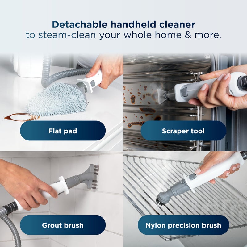 Shark Lift-Away 5-in-1 Steam Mop with Detachable Handheld Steam Cleaner, for Whole Home Cleaning including Sealed Hard Floors, Kitchens, Bathrooms, Upholstery, Cars, Grout & more, Blueberry, S3972BRN - Image 3