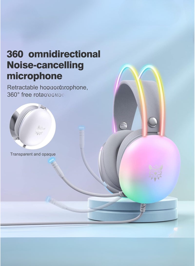 onikuma X25 Gaming Headset Over-Ear Gaming Wired Headphones with Mic for PS4/PS5/XOne/XSeries/NSwitch/PC - Image 4