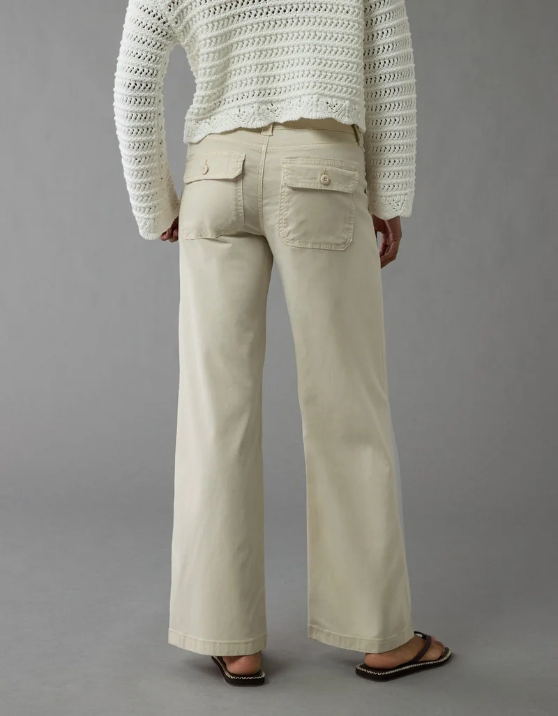 American Eagle  AE Stretch Low-Rise Baggy Wide-Leg Pant for Women | Best Price UAE