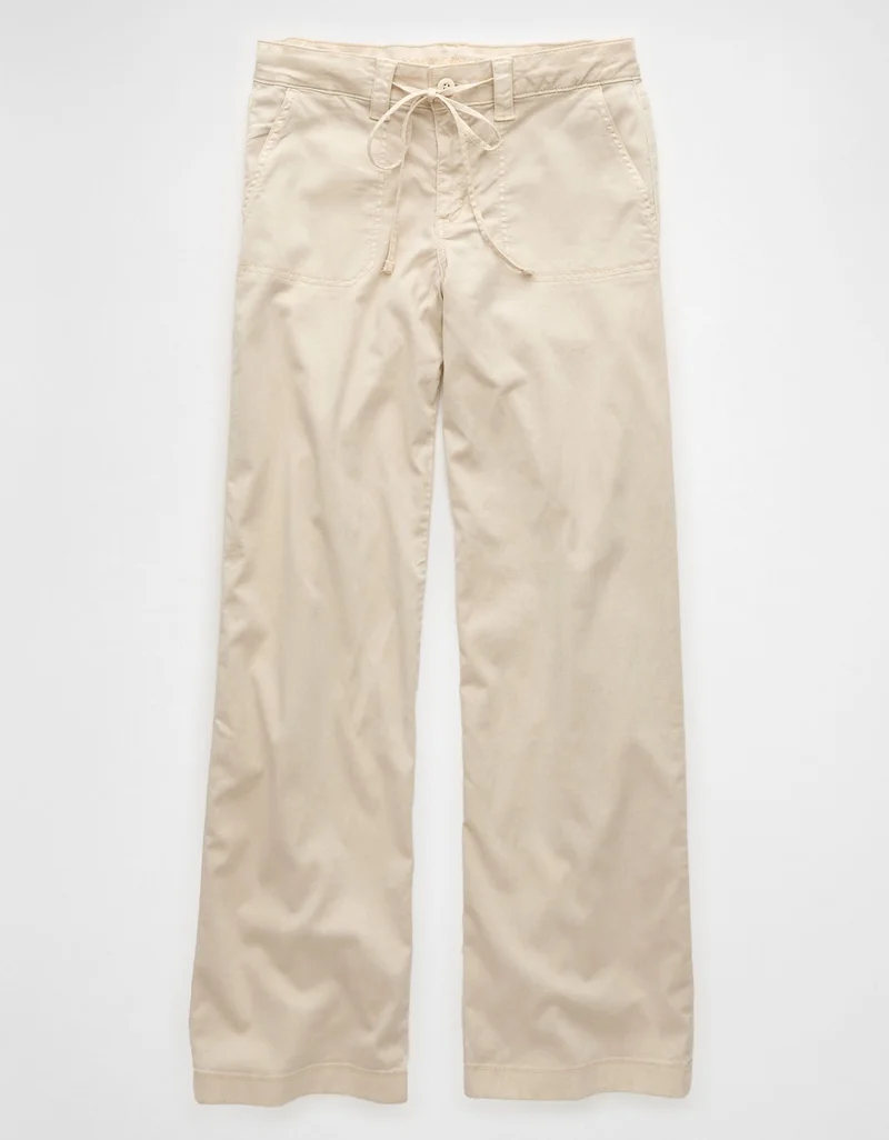 American Eagle AE Stretch Low-Rise Baggy Wide-Leg Pant