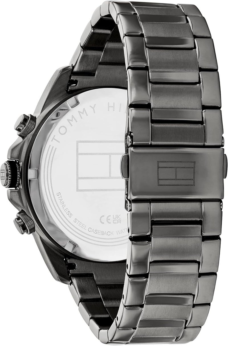 Tommy Hilfiger Men's Dark Grey Dial Steel Watch - Image 3