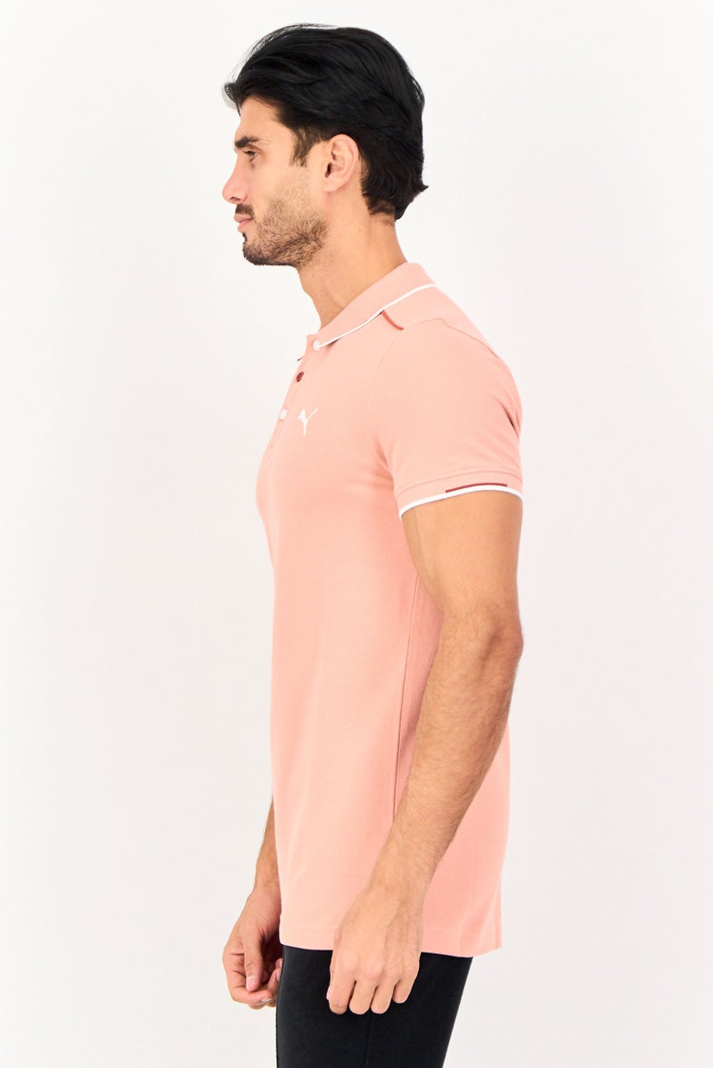 PUMA Men Sportswear Fit Short Sleeve Outdoor Polo Shirt, Dusty Rose - Image 3