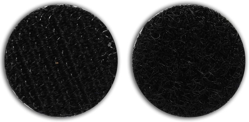 FIS Hook & Loop Tape Dots 15mm Round, Black, Pack of 100 – Self Adhesive Fastener Coins for Crafts, Home, School & Office - Image 3