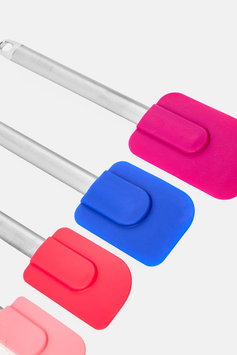 Bombay 4 Stainless Steel Spatulas, Multicolor - Image 3