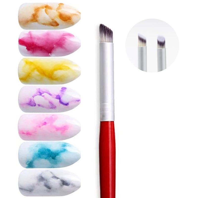 bolt bee Ombre Nail Brushes,Nail Gradient Painting Pen for Blooming Nails, Gradient Nail, Manicure Nail Art Tools, Professional Accessories for Home and Salon Use - Image 2
