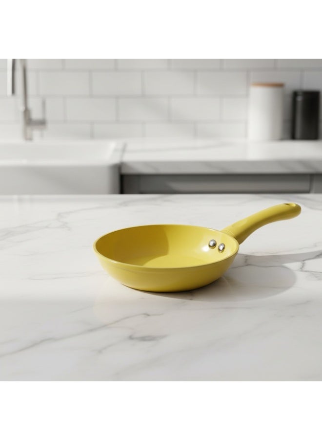 B&D Forged Mini Fry Pan 12 cm Durable Heavy Duty Non Stick Cookware Small Frying Pan Premium Ceramic Finish Even Heat Distribution Compatible With Induction Gas Glass Halogen Stovetops Easy Clean Compact Kitchen Fry Pan - Image 3